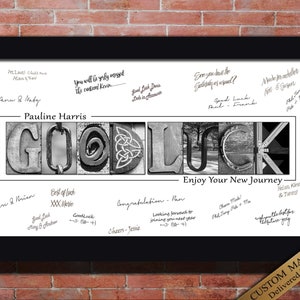 Good luck Gift for men for women Guest Book you will be missed