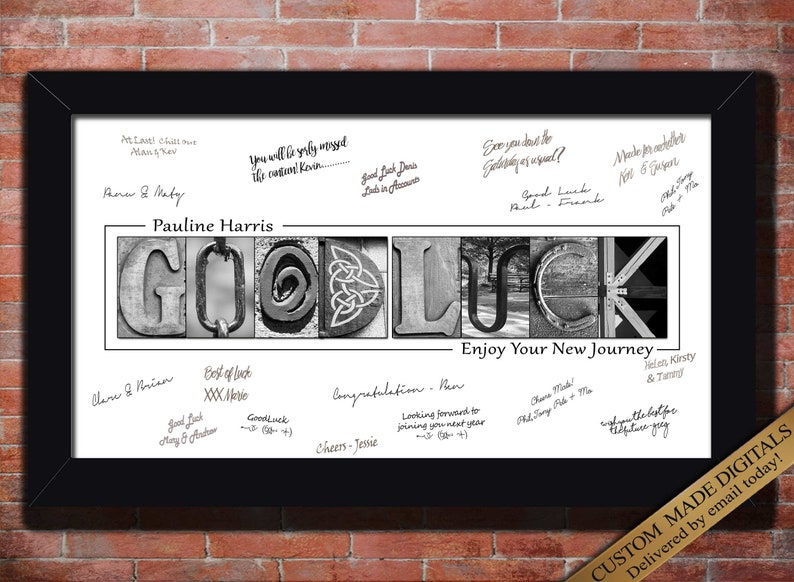 Good luck Gift for men for women Guest Book you will be missed