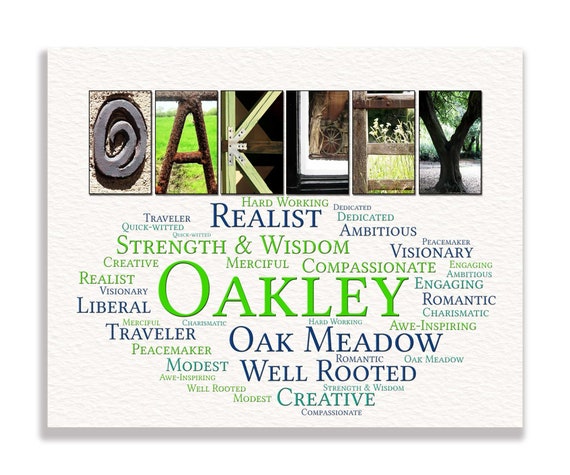 Origin of Name Gift Him Her Oliver Olivia Oakley Olive Owen - Etsy