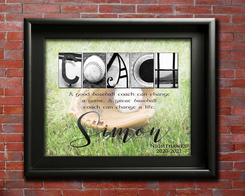Baseball Coach Gift Idea for Coach Baseball Mom Sports Gift Etsy
