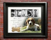 Pet Portrait Gift for Family & Friend Pet Loss, Dog Memorial Gifts, Pets Memory Poem