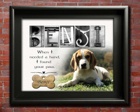 Pet Portrait Gift for Family & Friend Pet Loss, Dog Memorial Gifts, Pets Memory Poem