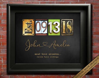 8th Anniversary Gift Him Her Bronze Wedding Gifts Pottery celebration Husband Wife Couples