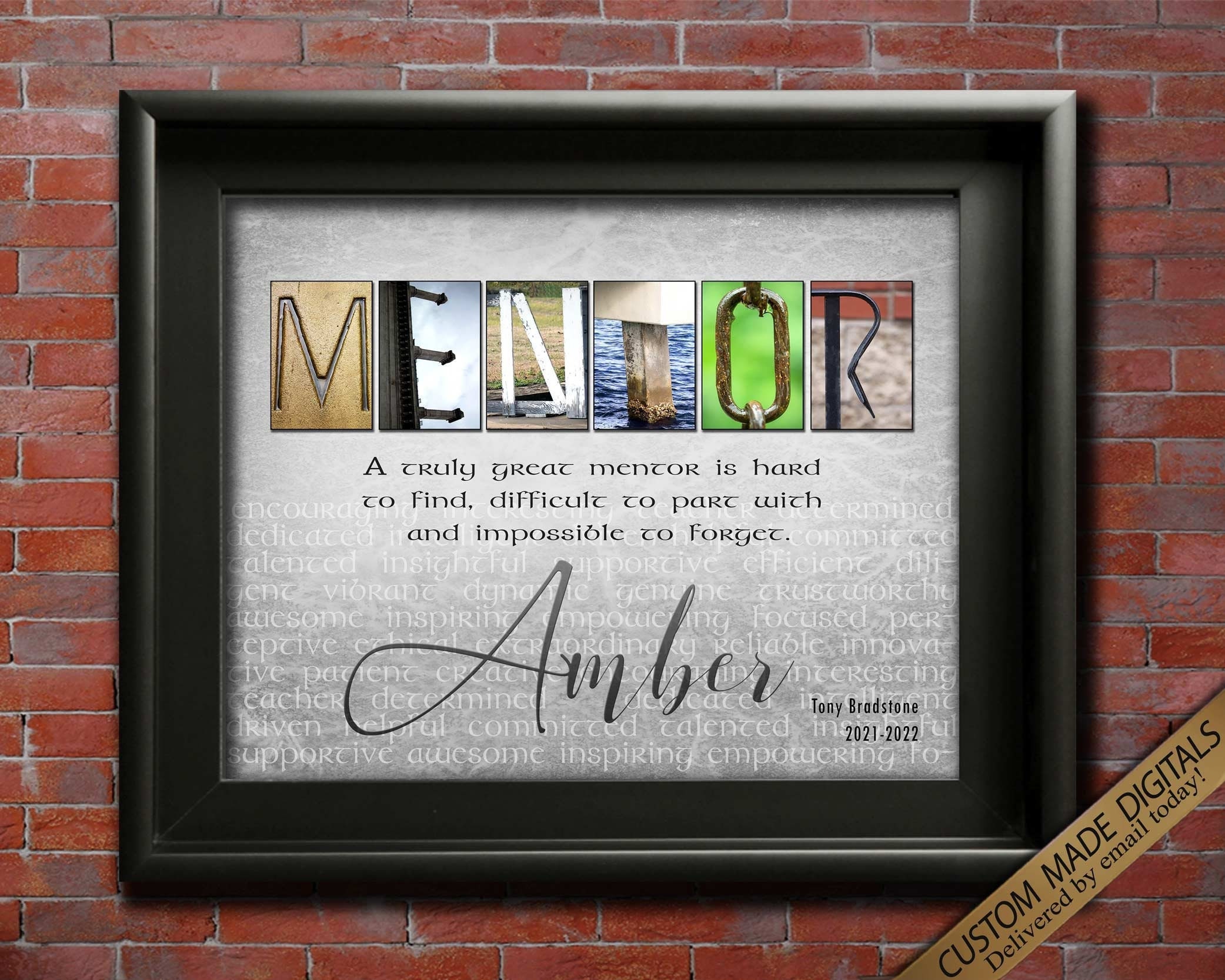 Thank You Gift, Appreciation Gift, Mentor gift, Thank You Gifts for  Coworkers Women Men, An Amazing Mentor is Hard to Find, Desk Decor Signs  for Home