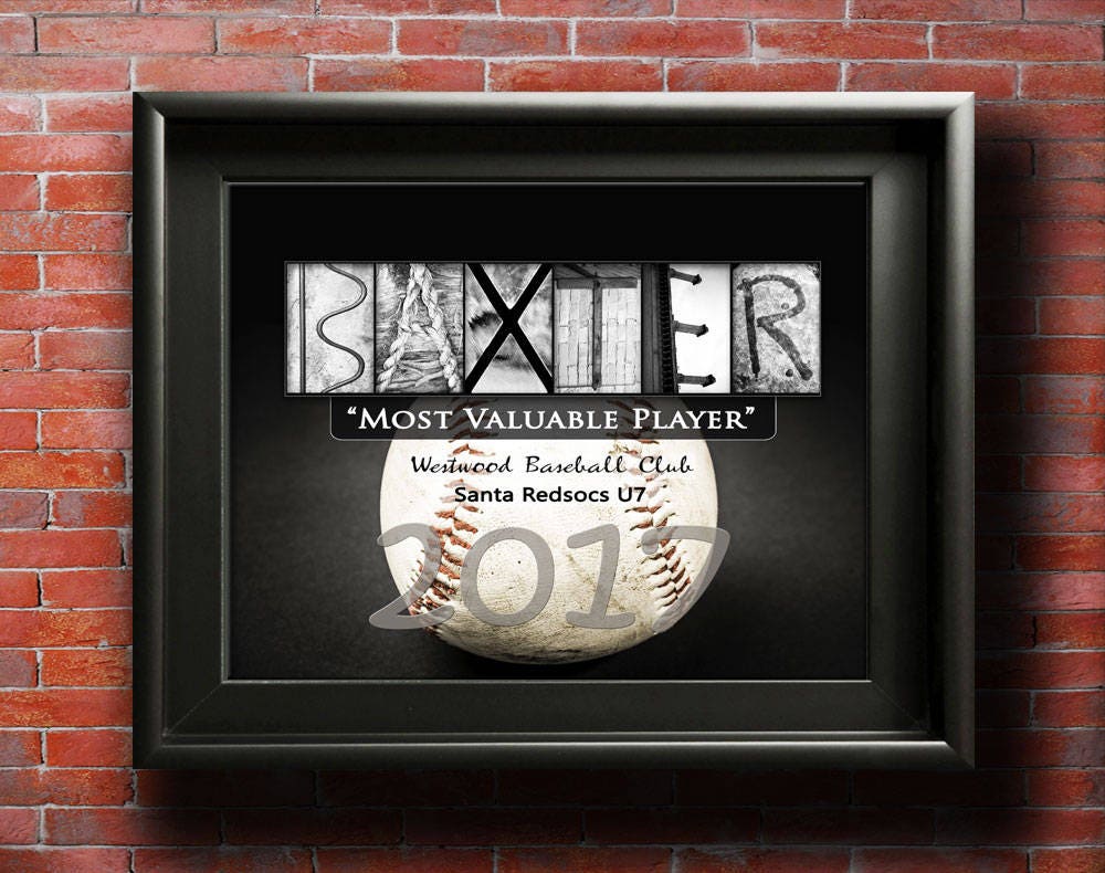 Baseball Player Gifts Printable Baseball Award Player Etsy