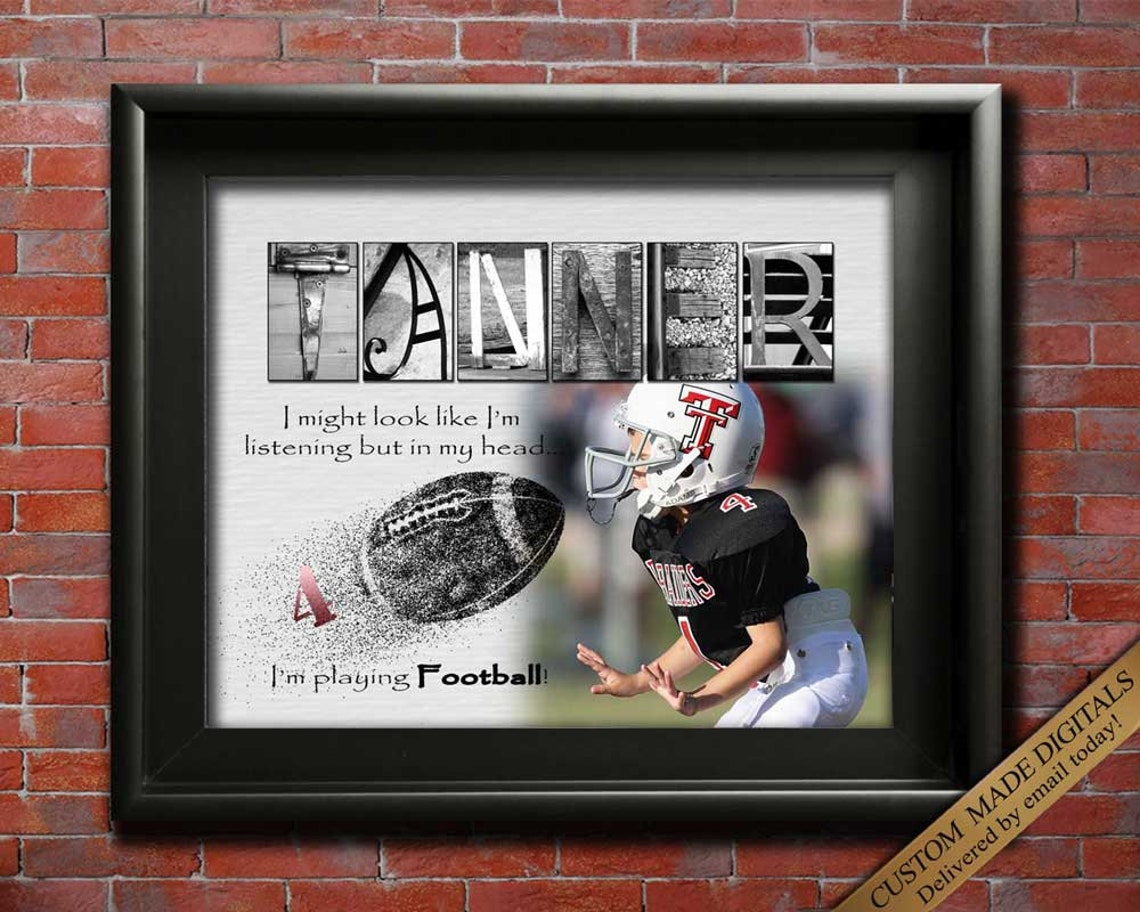 Football Player Gift Sports Gift Football Gift Ideas High Etsy