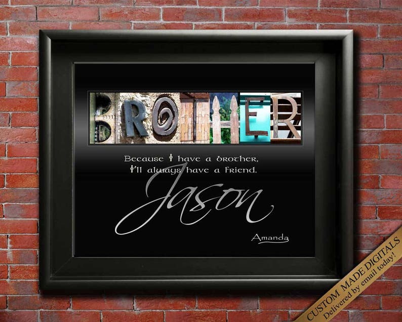 Brother Gift for Brothers Wedding Gift for Brothers Birthday Etsy