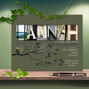 personalized Graduate name gift print