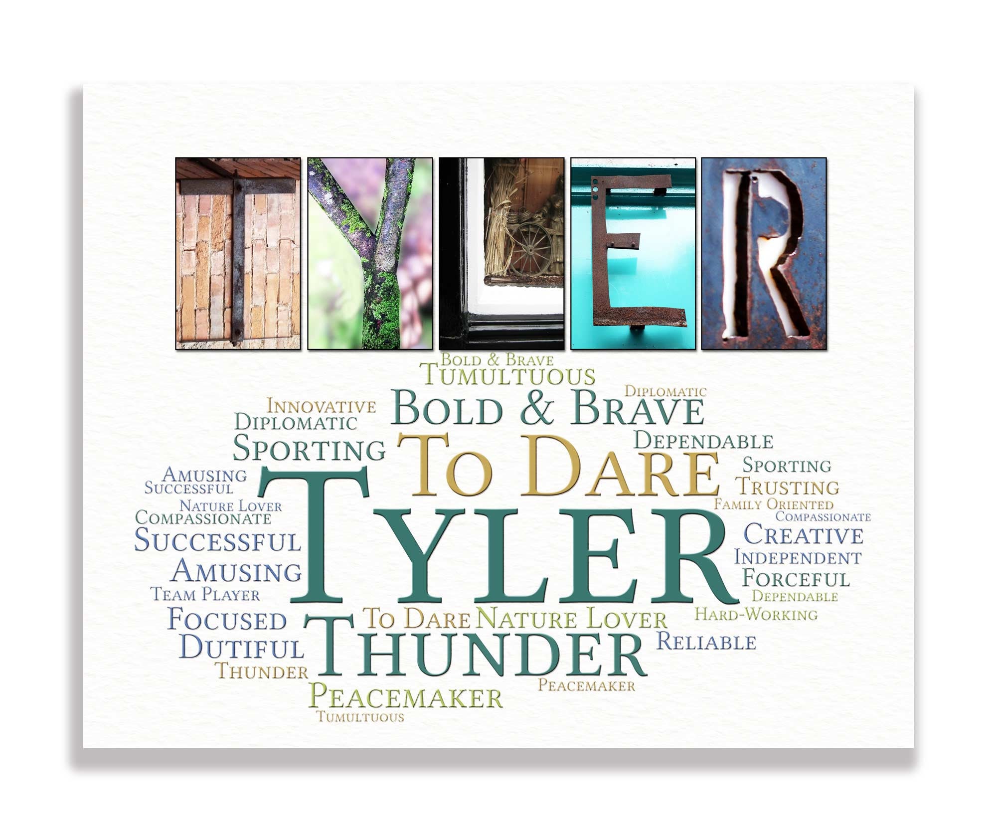 Name Definition Gift Taylor Talon Tanner Tate Theo Theodore - Etsy