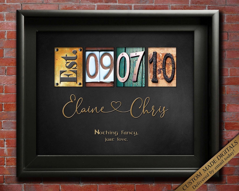 ten year wedding anniversary gift for couple