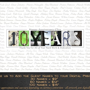 Guest Book Service letter art gifts