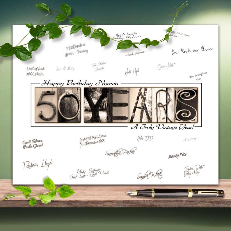 50th Birthday Gift for Men vintage year