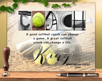 Softball Coach Gift ideas, Thank You Coaches Gifts Team Mom Coach's End Of Season