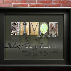 Gift for high school graduation for boy custom made.