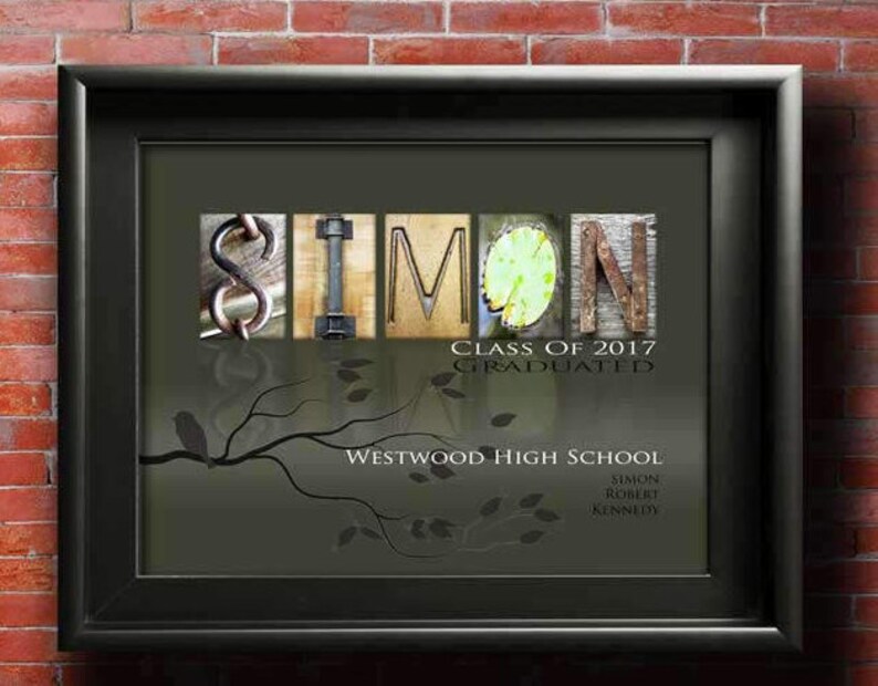 Gift for high school graduation for boy custom made.