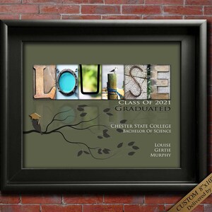 Personalized Name Class of 2024 Graduation Gift