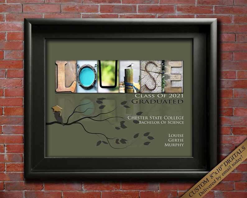 Personalized Name Class of 2024 Graduation Gift