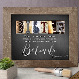 Sister Gift from Brother Big Sister Gift Little Sister Gift Sibling Gifts Wall Art Worlds Okayest Sister Promoted to Big Sister DIGITAL