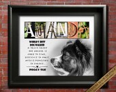 Custom Dog Art Gifts Photo Print Appreciation Gift for Dog Sitter Walker Minder Groomer