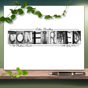 Boys Confirmation Party Guest Book Gift