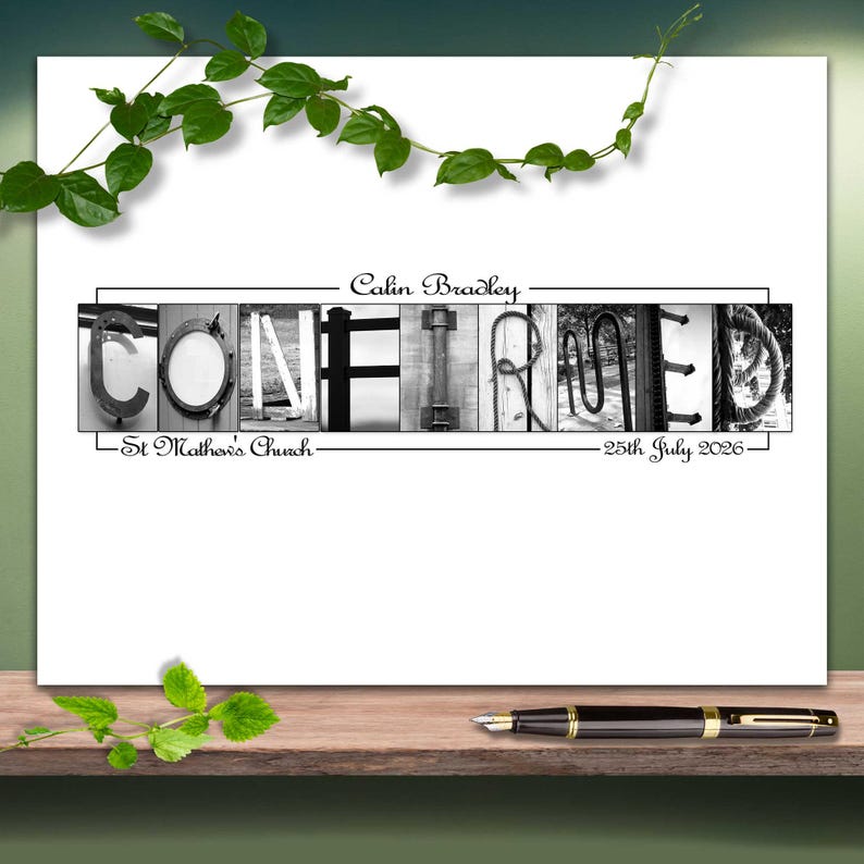 Boys Confirmation Party Guest Book Gift