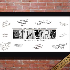 Finally Legal 21st Birthday Gift for guests at 21st birthday to sign. choose your 21st birthday quote. 21 YEARS printable wall art sign.