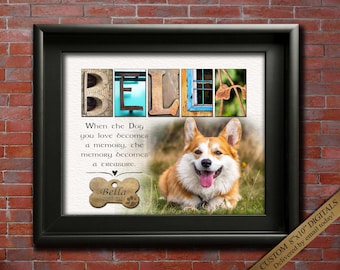 Corgi Gifts for Corgis Lover Gift Portrait from photo Art, Welsh Corgi Mom Memorial