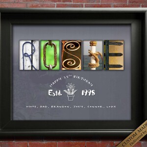 Established Est. Birthday Wall art
