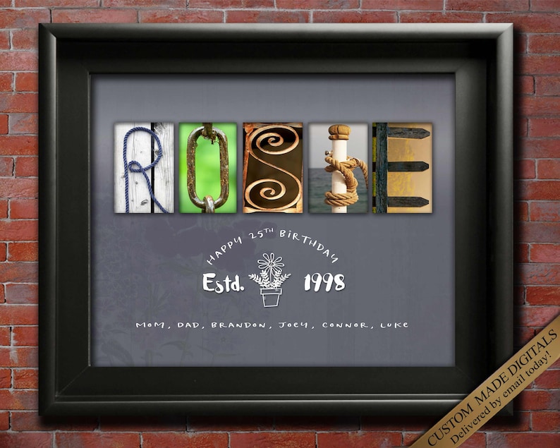 Established Est. Birthday Wall art