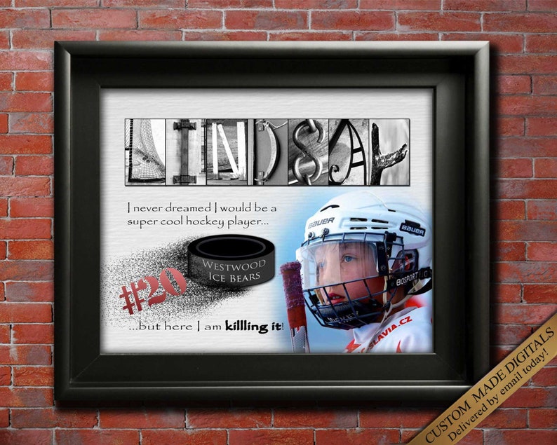 Best Hockey Player Gift award certificate
