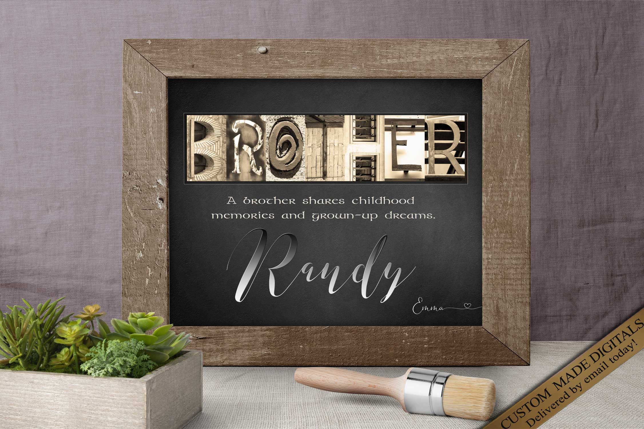 Brother Gift for Brothers Wedding Gift for Brothers Birthday Etsy