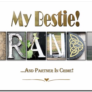 Mein Bestie Geburtstagskarte Alternative, Mein Sidekick, Mein Partner in Kriminalität, Meine Seele Schwester, Best Bro Geschenk für Bruder JEDER Name DIGITAL PRINTABLE