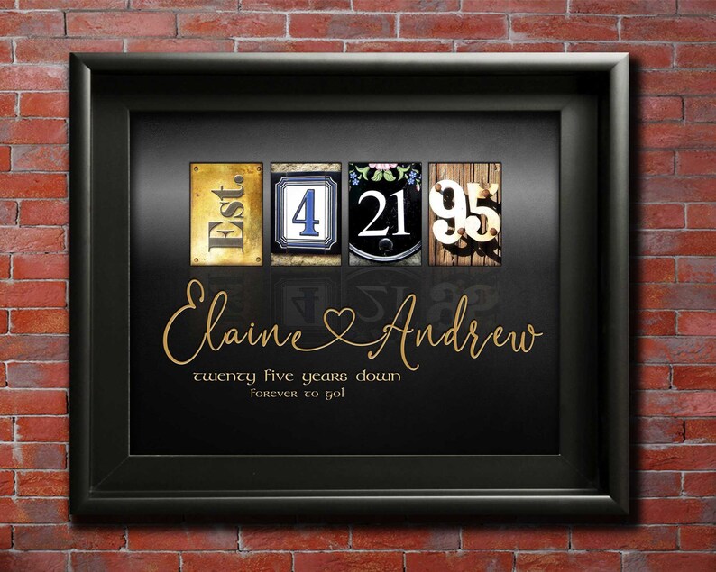 35th Anniversary Gift Ideas 35 Year Wedding Anniversary Etsy