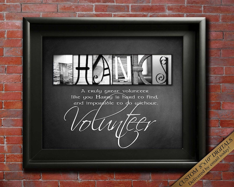 Volunteer Gifts Thank You Gifts for Volunteers Printable Gift Etsy