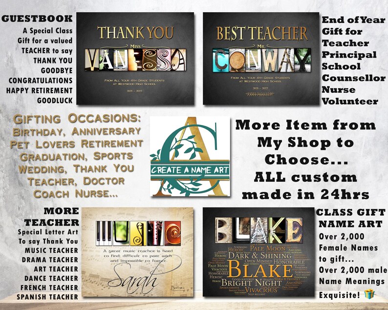 Gift for Teacher end of year