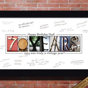 70th Birthday Gift for Men, 70th Birthday Decoration, 70th Birthday Gift for Dad 75th Birthday Gifts for Dad 70th Birthday Party Decor