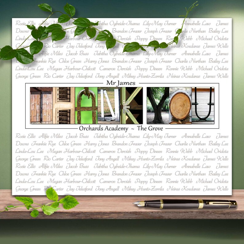 Thank you teacher gift high school, middle school, kindergarten
