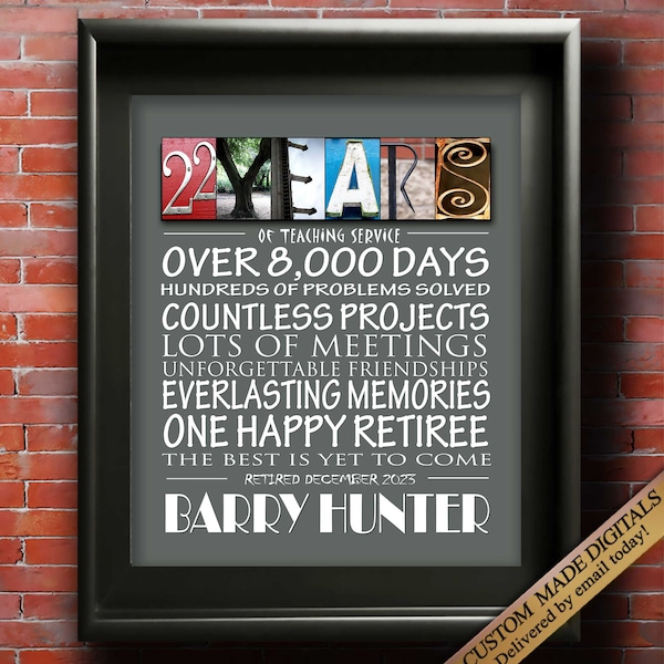 Retirement Gifts For Coworker, Employee Retirement Gift Women Men Boss Manager Colleague Custom Made