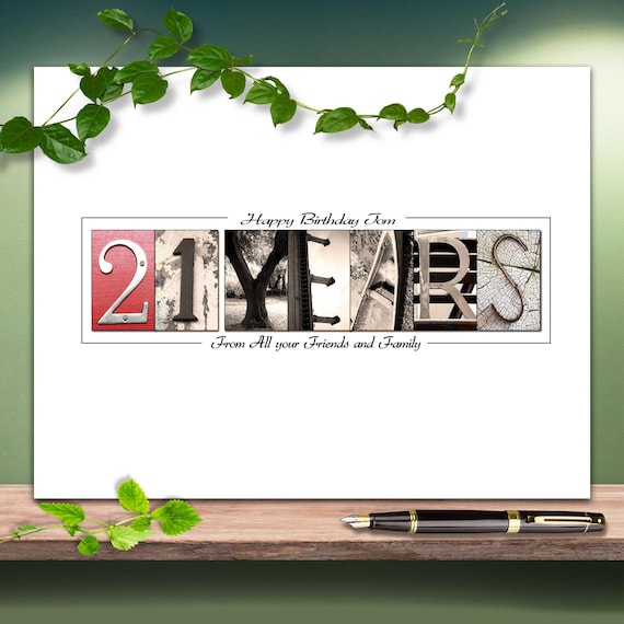 21st Birthday Gift Ideas for Her Party Decorations Girls 21 years women Card Alternative