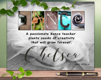 Cadeau dansleraar Gepersonaliseerde cadeaus dansteam, balletleraren, dansmoeder, tap Irish Appreciation