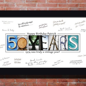50 Year 50th Birthday Gift for Him 50th birthday for Men 50th gift Husband 50th Gift Idea Cheers to 50 years Decorations 50th birthday sign