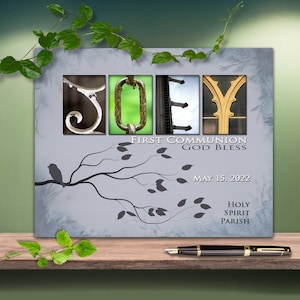 Jungen Erstkommunion Geschenk 2026 Erstkommunion Geschenke Gott segne Sohn Patenkind Enkel Andenken