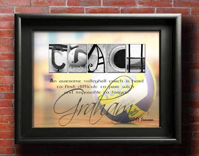 Volleyball Coach Gift Printable Coaches Gift Volleyball Etsy