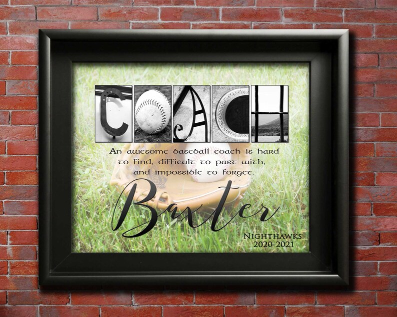 Baseball Coach Gift Idea for Coach Baseball Mom Sports Gift Etsy