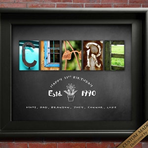 name art Born in Established in Birthday Wall art