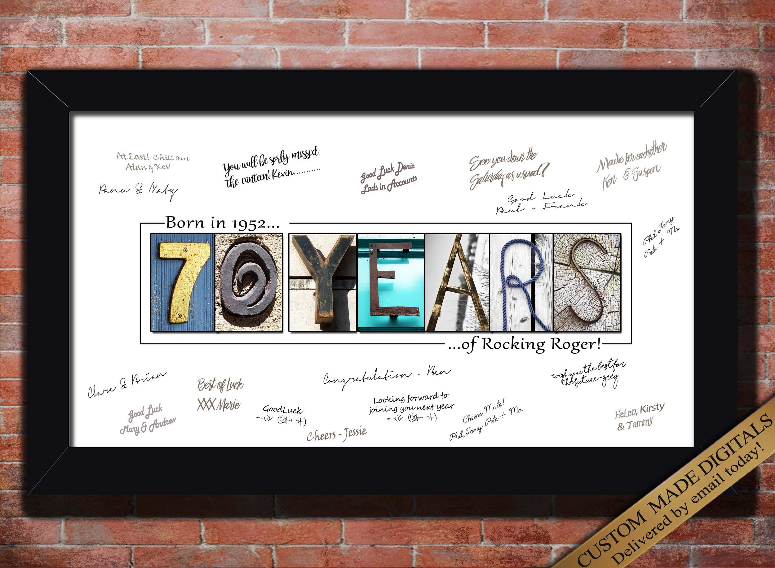 70th Birthday Gift for Men 70th Birthday Decoration Moms Etsy