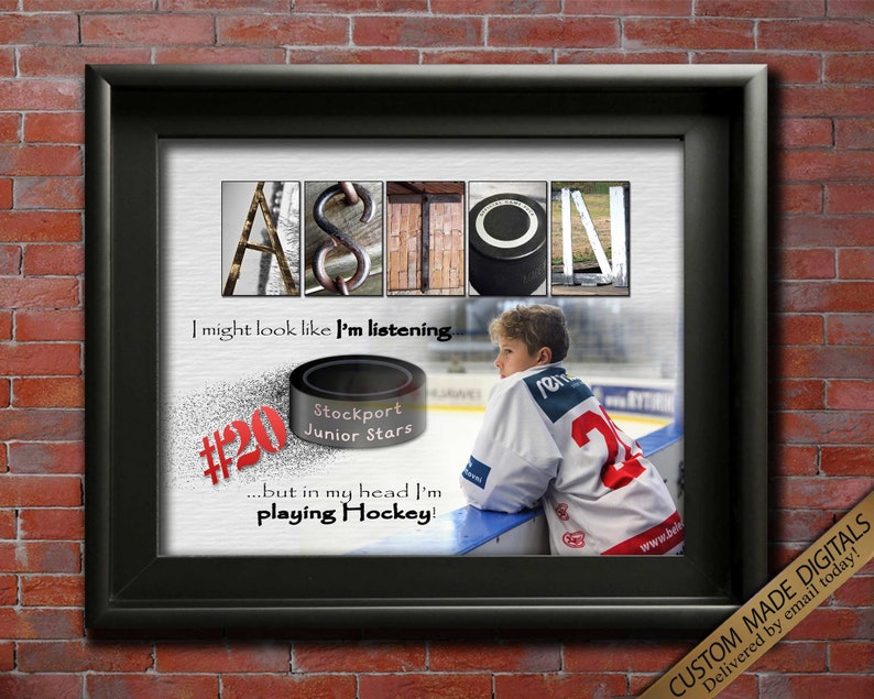 Hockey Player award certificate