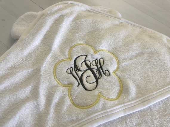 baby towels name embroidered