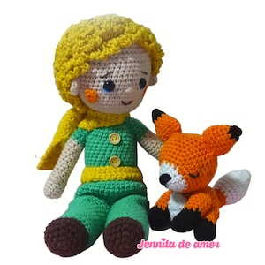 The Little Prince and the Fox Spanish Digital Pattern