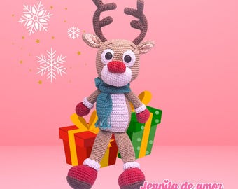 REINDEER Christmas Amigurumi Digital Pattern Spanish only
